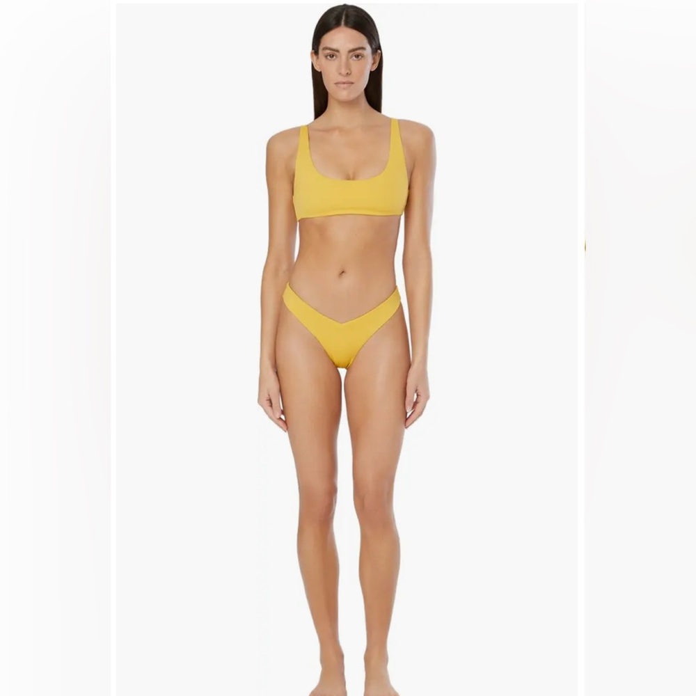 ONIA BIKINI SET - CHIARA BOTTOM AND SCOOP TOP BIKINI TOP IN COLOR BURNT SUN